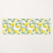 Waterverf leemons en bladeren yogamat (Voorkant (horizontaal))