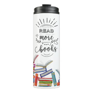 Waterverf Lees meer boeken Leerboeken Nerd Thermosbeker
