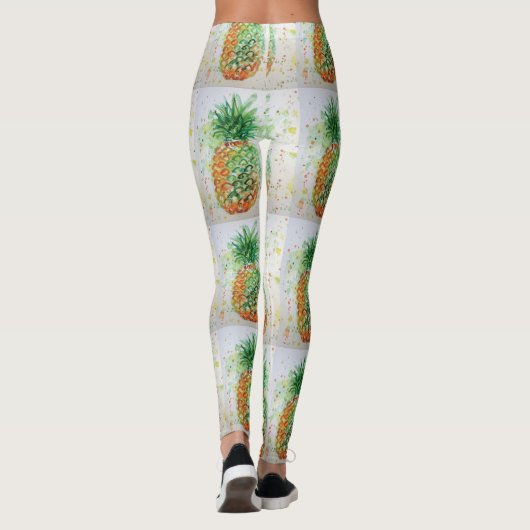 Waterverf Leggings ananas (Achterkant)