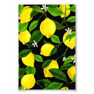 Waterverf Lemon 2 Foto Afdruk
