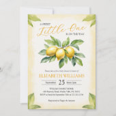 Waterverf Lemon Baby shower Kaart (Voorkant)