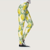  Waterverf Lemon Boom Tropisch Patroon Leggings (Rechts)