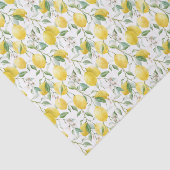 Waterverf Lemon Bouquet Summer Pattern Tissuepapier (Detail)