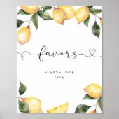 Waterverf lemon Favors Poster (Voorkant)