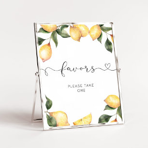 Waterverf lemon Favors Poster