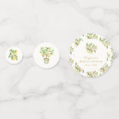 Waterverf Lemon Floral Confetti (Voorkanten)