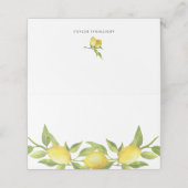 Waterverf Lemon Greenery Garland Wedding (Buitenkant ongevouwen)