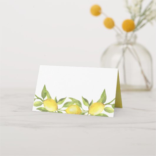 Waterverf Lemon Greenery Garland Wedding (Voorkant)