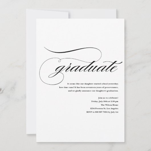 Waterverf Lemon Greenery Pattern Afstuderen Foto Kaart (Achterkant)