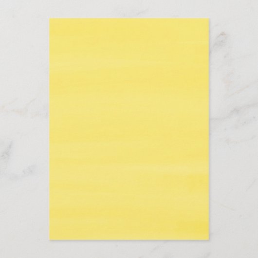 Waterverf Lemon Greenery Wreath wil Baby Informatiekaartje (Achterkant)