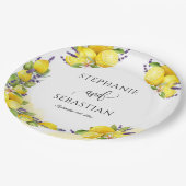 Waterverf Lemon Lavender Boho Papieren Bordje (Gekanteld)