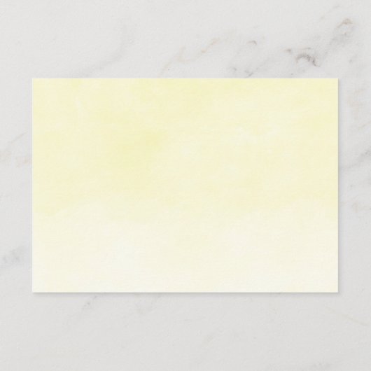 Waterverf Lemon Lavender Boho RSVP Enclosure Card Informatiekaartje (Achterkant)