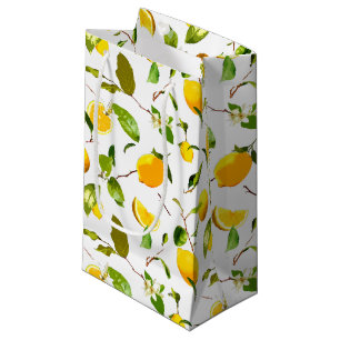 Waterverf Lemon & Leaves 16 Klein Cadeauzakje