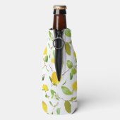 Waterverf Lemon & Leaves 2 Flesjeskoeler (Fles Achterkant)