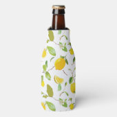 Waterverf Lemon & Leaves 2 Flesjeskoeler (Fles Voorkant)