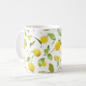 Waterverf Lemon & Leaves 2 Koffiemok (Voorkant links)
