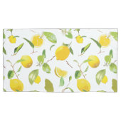 Waterverf Lemon & Leaves 2 Kussensloop (Voorkant-Links)