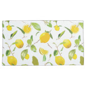 Waterverf Lemon & Leaves 2 Kussensloop (Voorkant-Rechts)