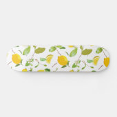 Waterverf Lemon & Leaves 2 Skateboard (Horizontaal)