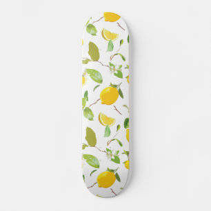 Waterverf Lemon & Leaves 2 Skateboard