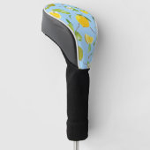 Waterverf Lemon & Leaves 3 Golfheadcover (Schuin)