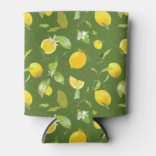 Waterverf Lemon & Leaves 5 Blikjeskoeler (Voorkant)