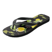 Waterverf Lemon & Leaves Teenslippers (Schuin)