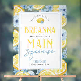 Waterverf Lemon Main Squeeze Acryl Welkomstbord Bord