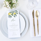 Waterverf Lemon Main Squeeze Vrijgezellenfeest Menu