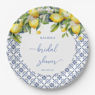 Waterverf Lemon Mediterrane Vrijgezellenfeest Papieren Bordje