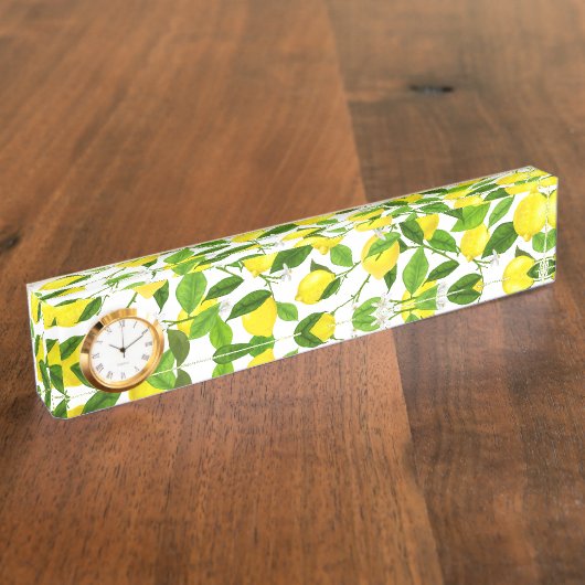 Waterverf Lemon Naambordje (Zijkant)