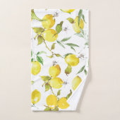 Waterverf Lemon Patroon Bad Handdoek (Handdoek)