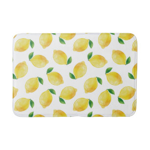 Waterverf Lemon Patroon Badmat
