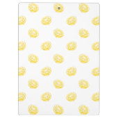 Waterverf Lemon Patroon Klembord (Achterkant)