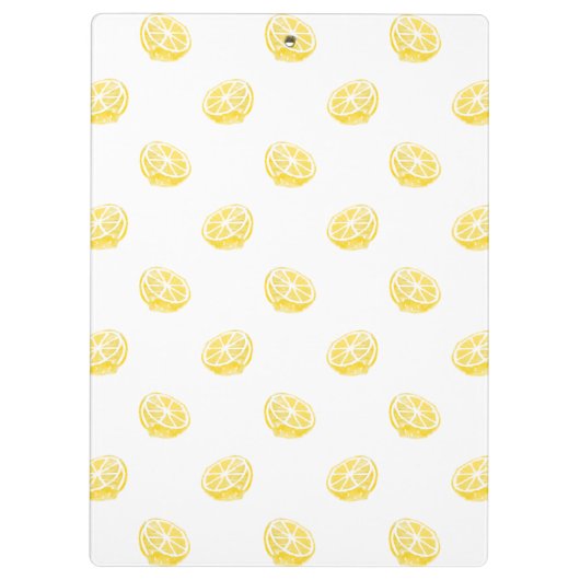 Waterverf Lemon Patroon Klembord (Achterkant)