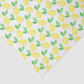 Waterverf Lemon Patroon Tissuepapier (Detail)