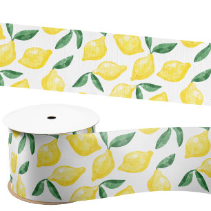 Waterverf Lemon Pattern Citrus Lint