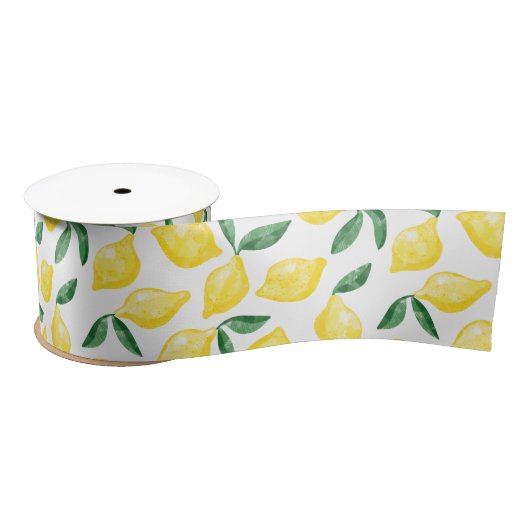 Waterverf Lemon Pattern Citrus Lint (Spoel)