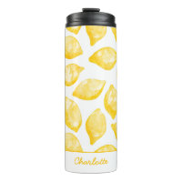 Waterverf Lemon Pattern Citrus Personalized