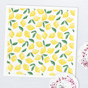 Waterverf Lemon Pattern Citrus Servet