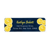 Waterverf Lemon plakken label (Voorkant)