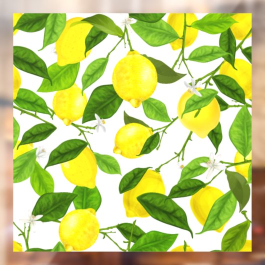 Waterverf Lemon Raamsticker (Vel 2)
