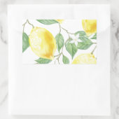 Waterverf Lemon Rechthoekige Sticker (Tas)