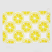 Waterverf Lemon Slice Pattern Golfhanddoek (Horizontaal)