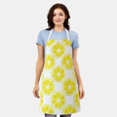 Waterverf Lemon Slice Pattern Schort (Gedragen)