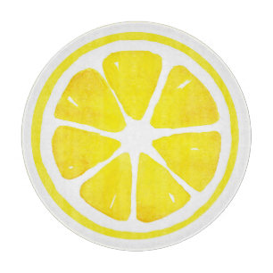 Waterverf Lemon Slice Snijplank