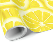 Waterverf Lemon Slices Cadeaupapier (Rol Hoek)