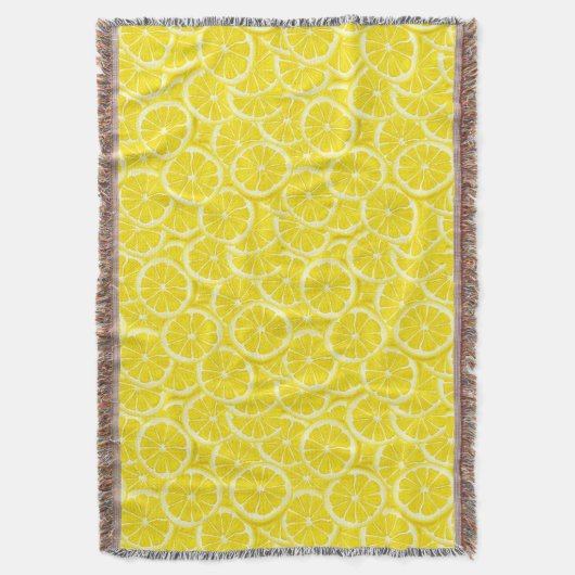 Waterverf Lemon Slices Deken (Voorkant Verticaal)