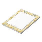 Waterverf Lemon Slices Pattern Personalized Notitieblok (Gedraaid)