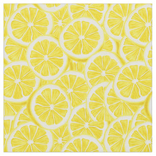 Waterverf Lemon Slices Stof